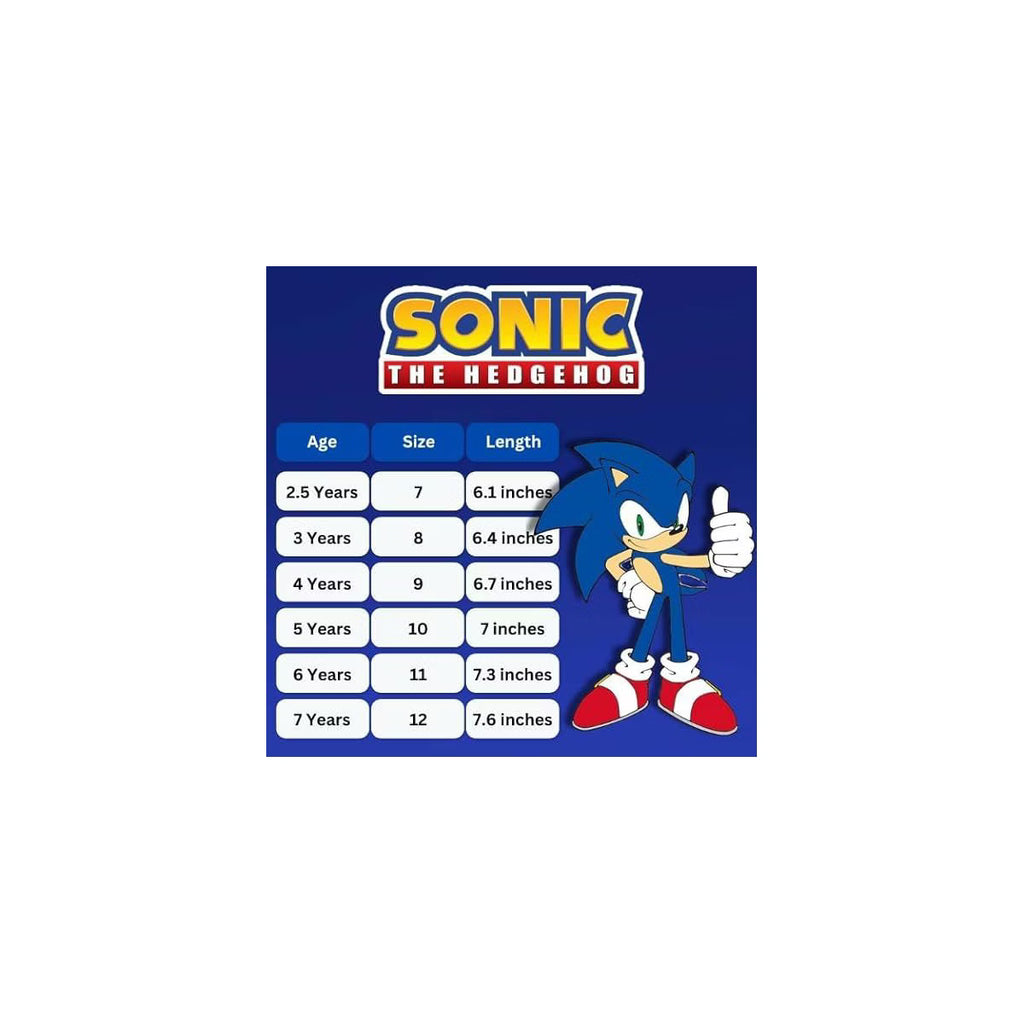 Sonic the Hedgehog Boys High Top Sneakers Hook and Loop with Lace Up - CH100201
