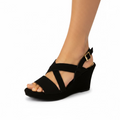 Smartty - Sandalias de cuña con tira al tobillo para mujer - DENIS-06W