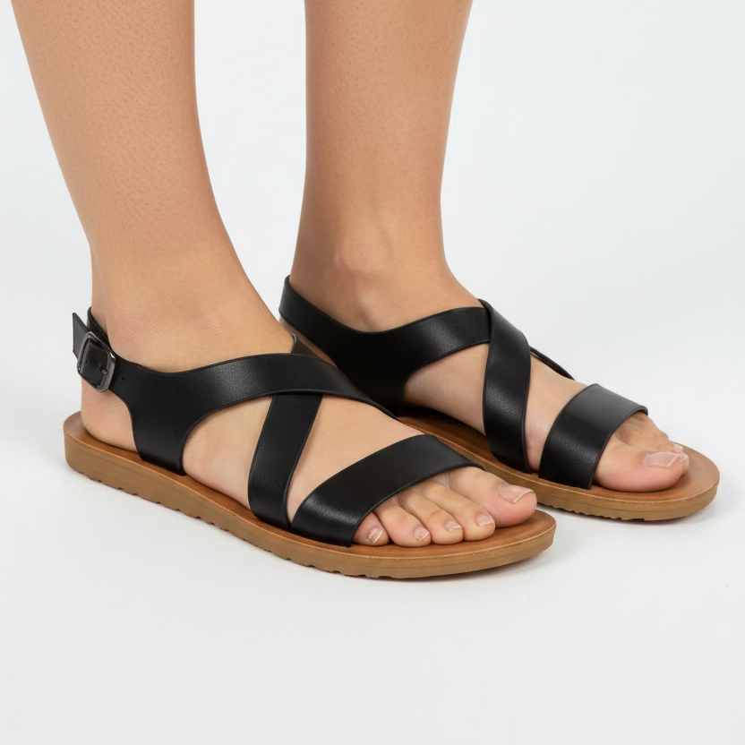 Dodo - Sandalias planas con hebilla en el tobillo para mujer - Sharon-5