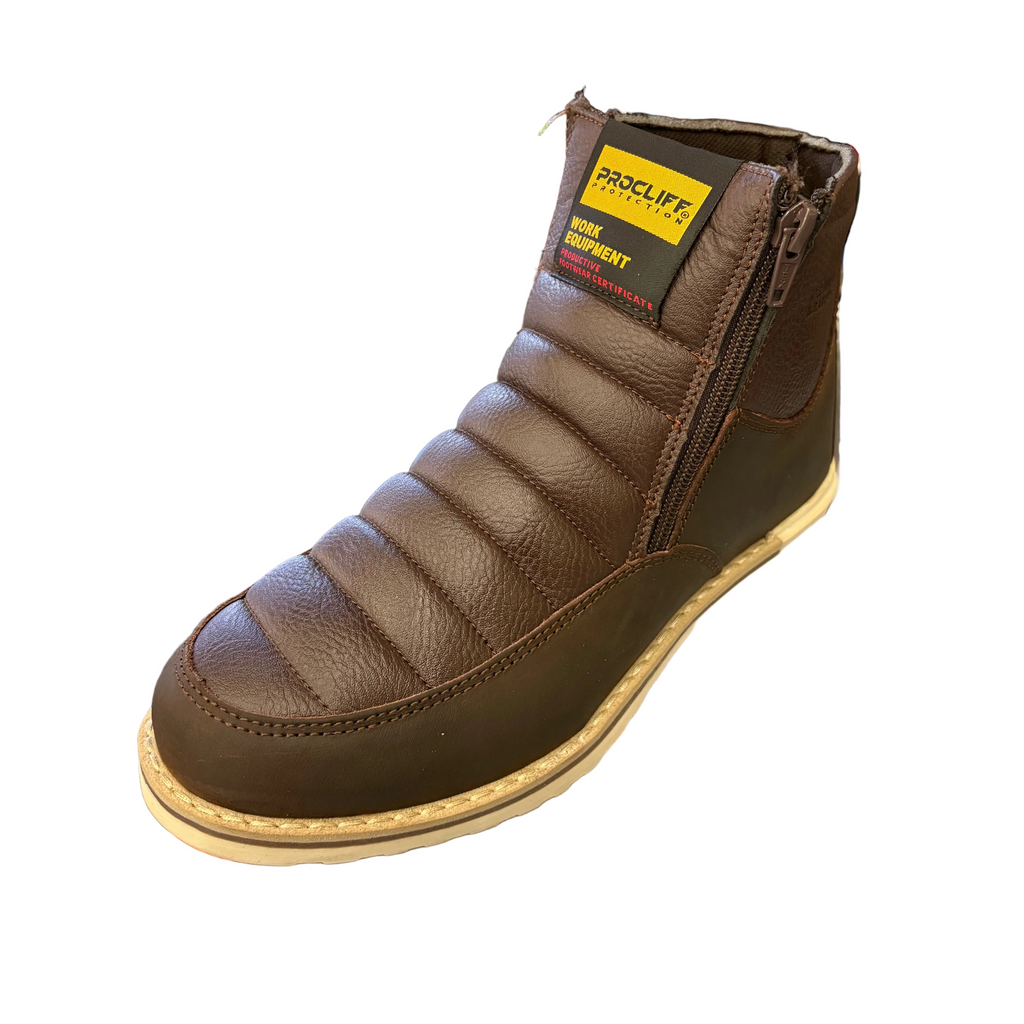 ProCliff Protection Women's Ankle Work Boot Crazy Cuero Vacuno- 035204