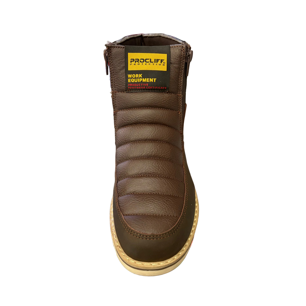 ProCliff Protection Women's Ankle Work Boot Crazy Cuero Vacuno- 035204