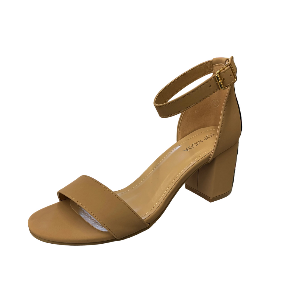 Top Moda Women's High Block Heel Sandals - Delia-1