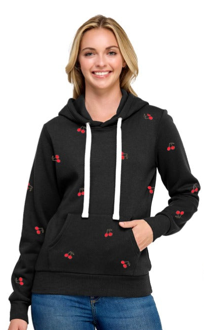 Reflex - Women's Pullover Cherry All Over Embroidery - JU1934