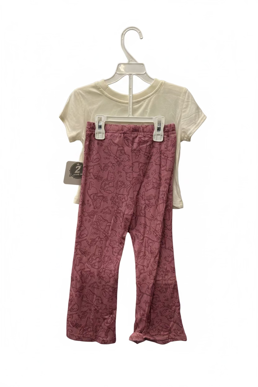 Girl's Winnie the Pooh 2 Piece Shirt and Legging Set - WIR074A