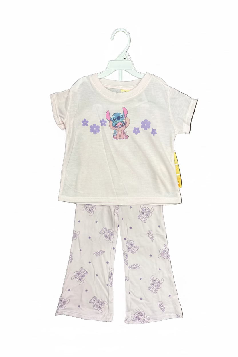 Girl's Stitch & Angel Shirt and Leggings Set - LLO102F