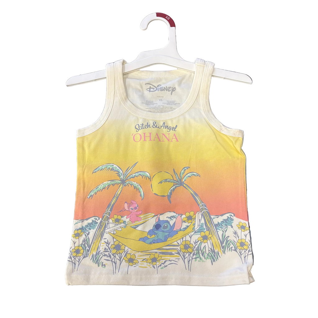Girl's Stitch & Angel Ohana Full Print Tank Top - LLR123A