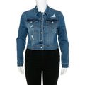 Wax Jean - Chaqueta Repreve Destruida para Mujer [Talla Grande]- 90273XL