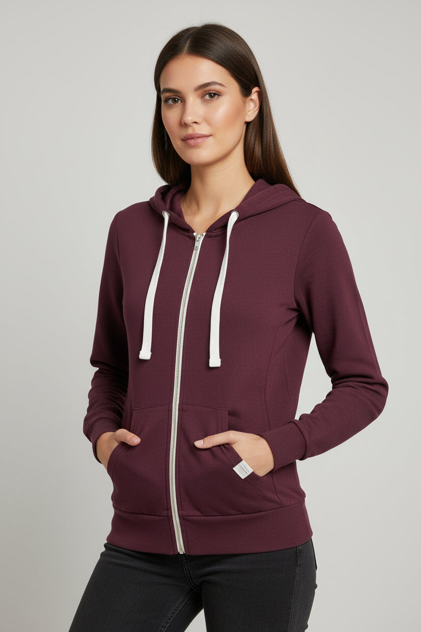Reflex- Women Stretch French Terry Zip Up Jacket- JK300