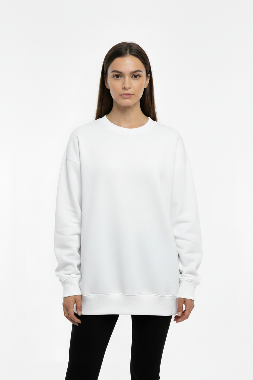 Ambiance - Women's Fleece Long Sleeve Oversized Sweatshirt - 76694