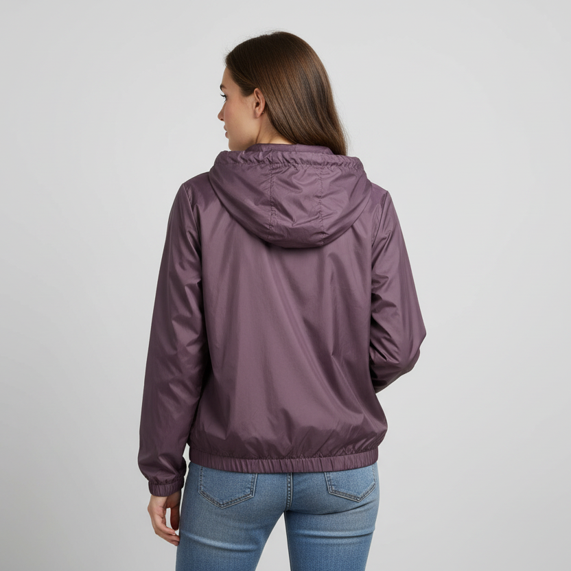 REFLEX  - Women's Checkerboard Print Windbreaker Jacket - JK640