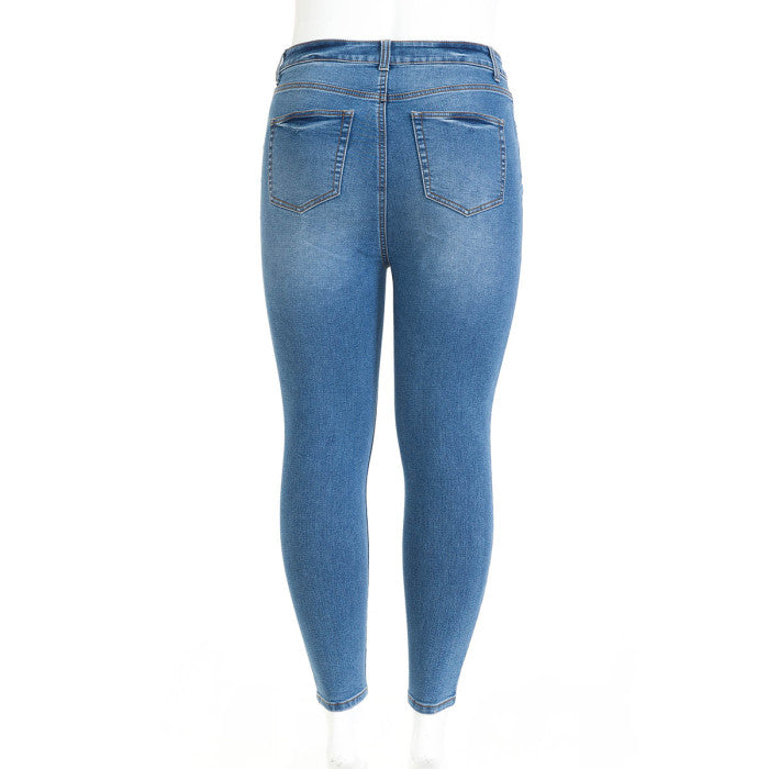 Wax Jean - Jeans pitillo tallas grandes para mujer [Tallas grandes] - 90241XL