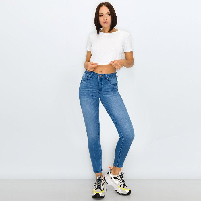 Wax Jean - Women’s Modal Fabric Basic Skinny Jeans - 90238