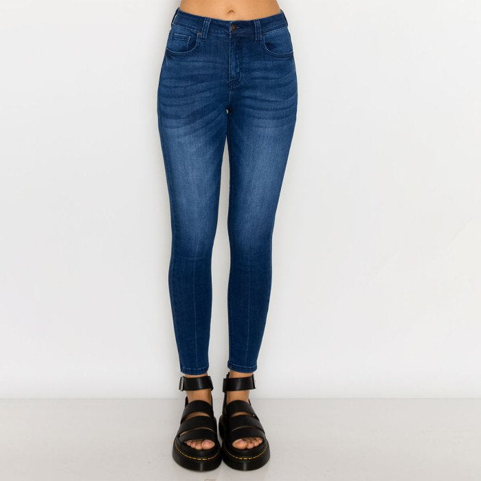 Wax Jean - Pantalones vaqueros ajustados básicos de tejido modal para mujer - 90238