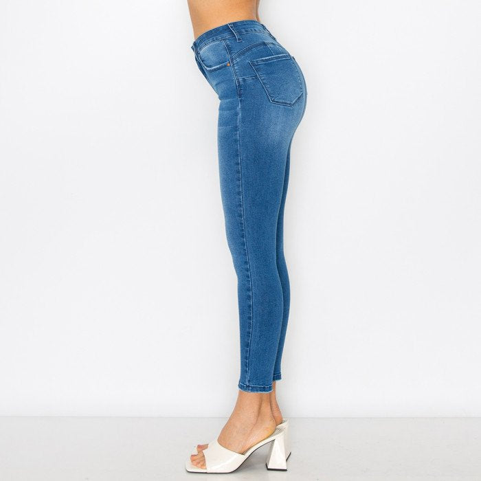 Wax Jean - Women's Basic Push-Up Skinny Jeans - 90304