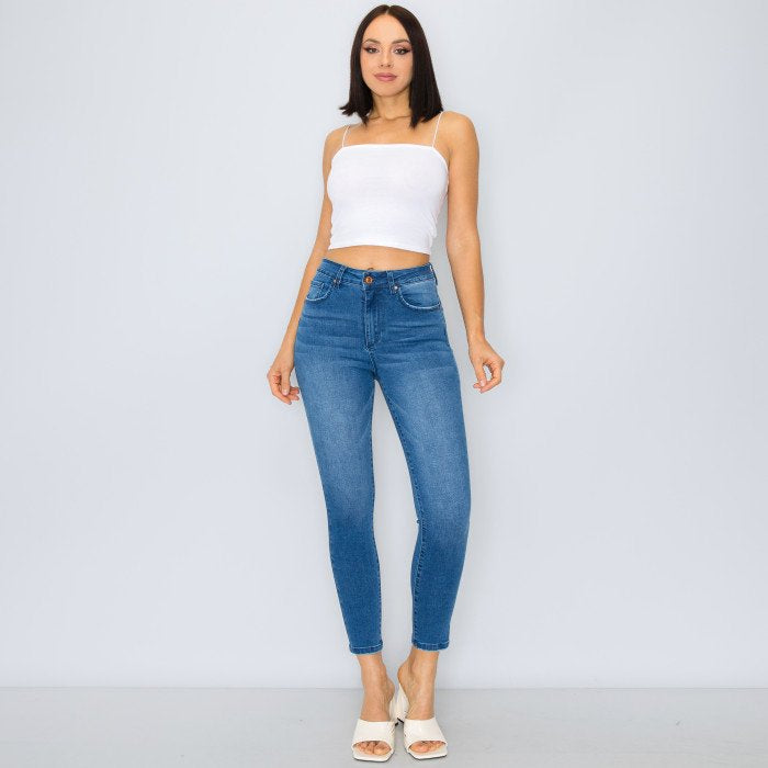 Wax Jean - Women's Basic Push-Up Skinny Jeans - 90304