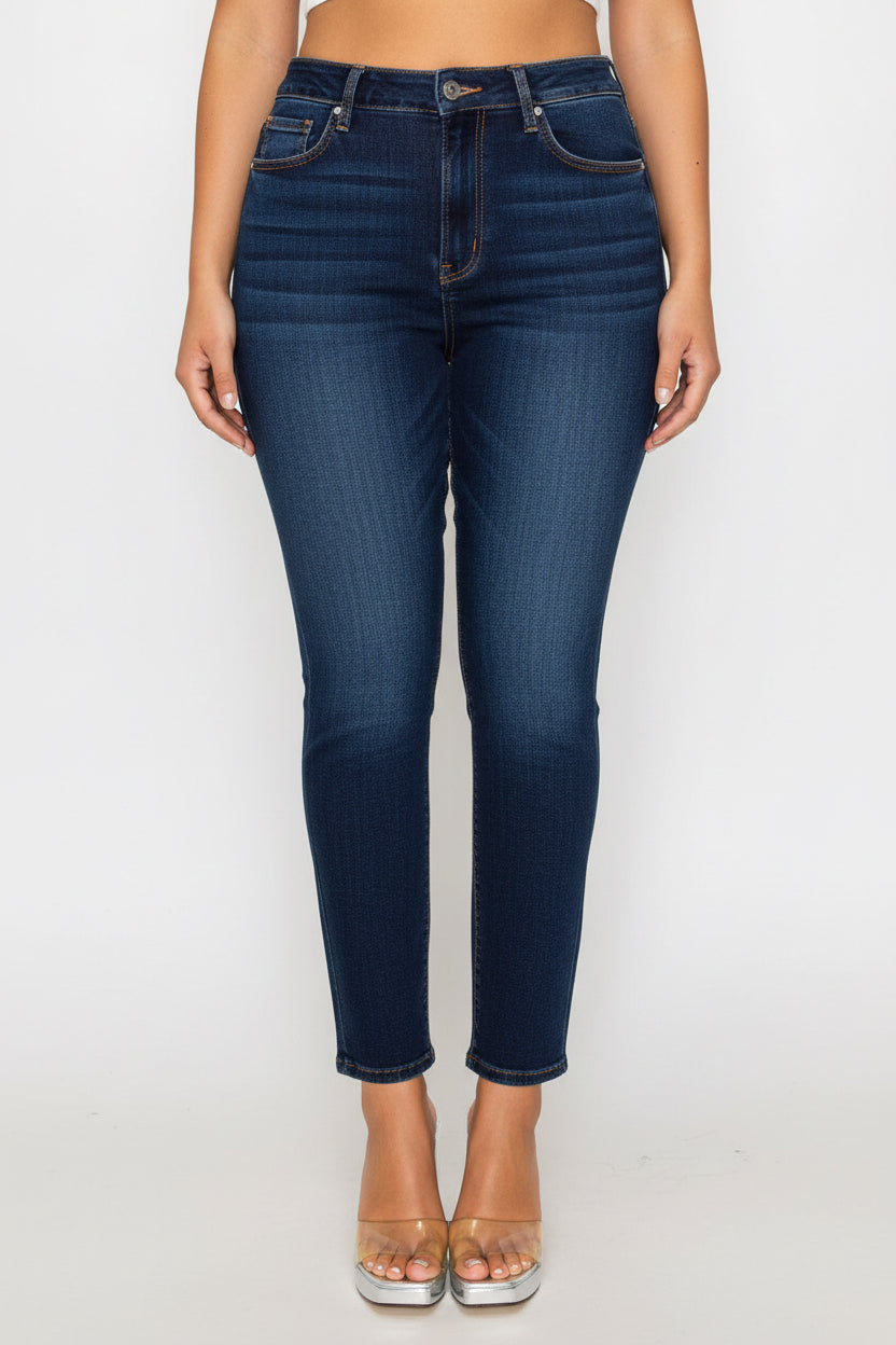 Wax Jean - Women’s Slim Straight Basic Jean [Plus] - 90416XL