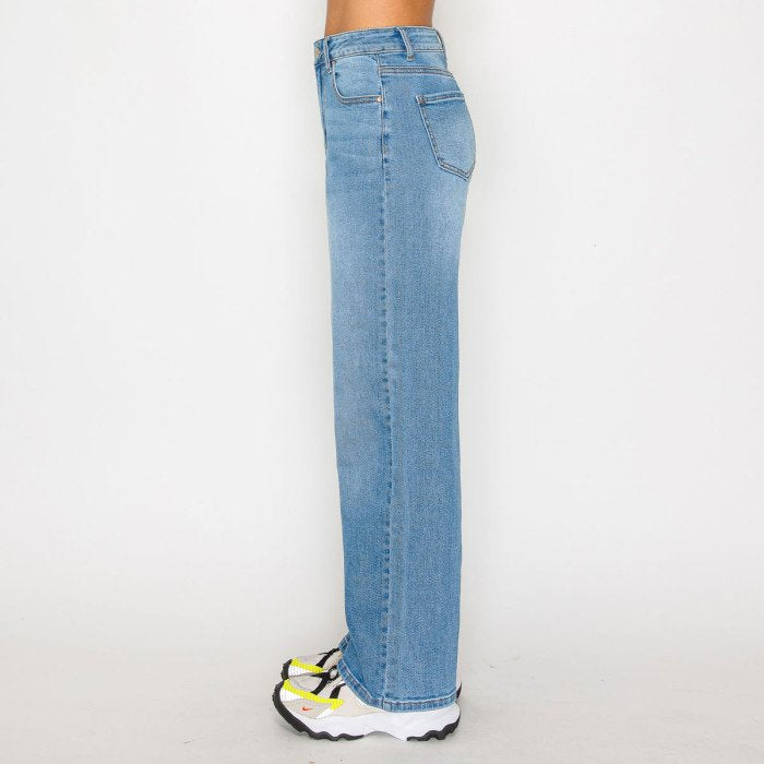 Wax Jean - Women’s Basic Straight Denim Jeans - 90376