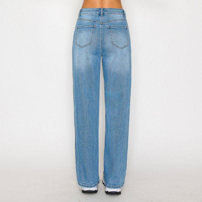Wax Jean - Women’s Basic Straight Denim Jeans - 90376