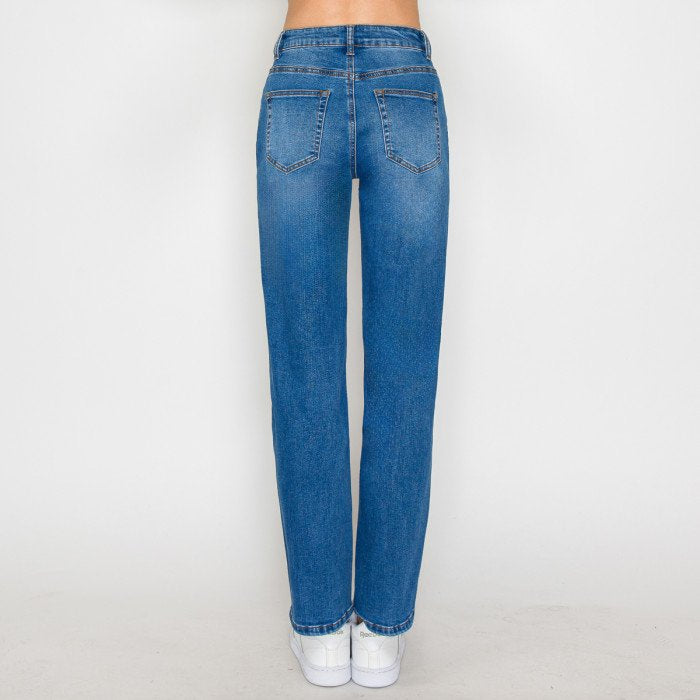 Wax Jean  Women Straight High Rise Jeans - 90366