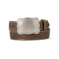 Cinturón Ariat para Hombre de 1 1/2" con Grabado Floral Aged Bark - A1020444