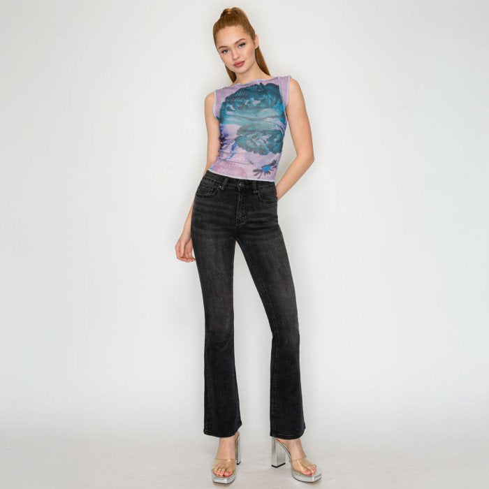 Wax Jean - Women’s Snow Wash Bootcut Jean - 90415
