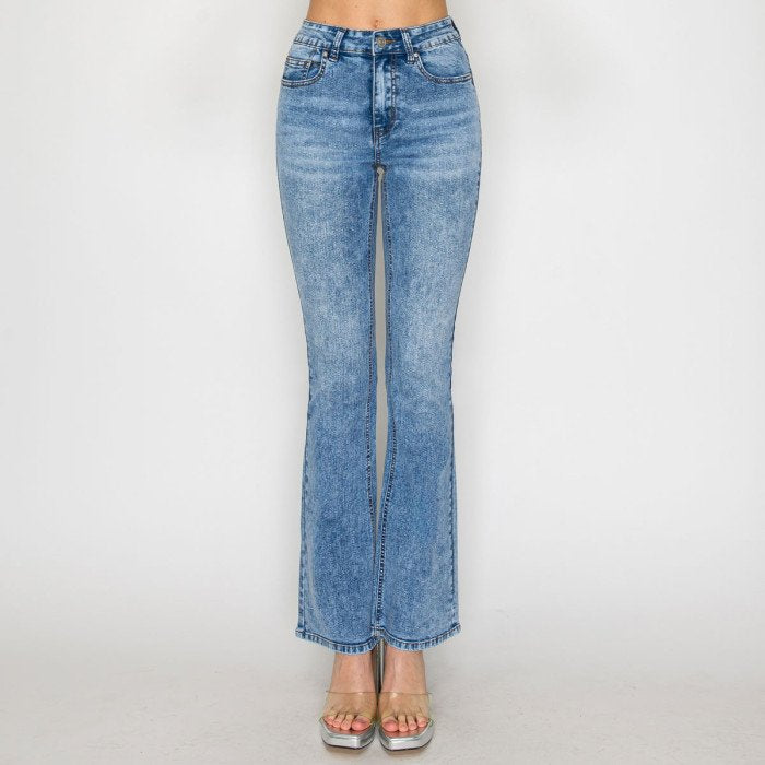 Wax Jean - Women’s Snow Wash Bootcut Jean - 90415