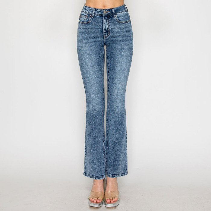 Wax Jean - Women’s Snow Wash Bootcut Jean - 90415