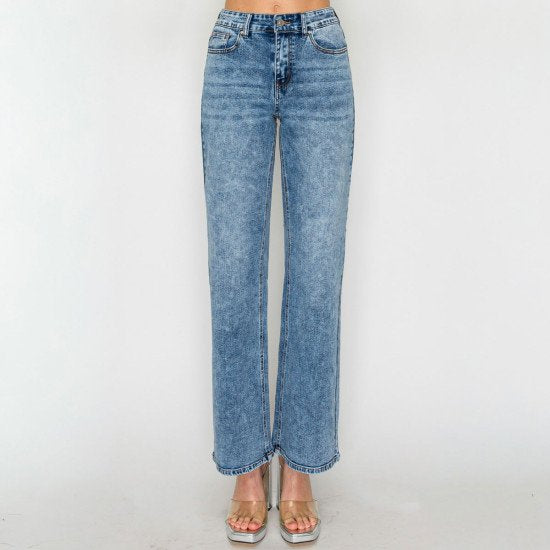 Wax Jean - Women’s Snow Wash Wide Leg - 90417