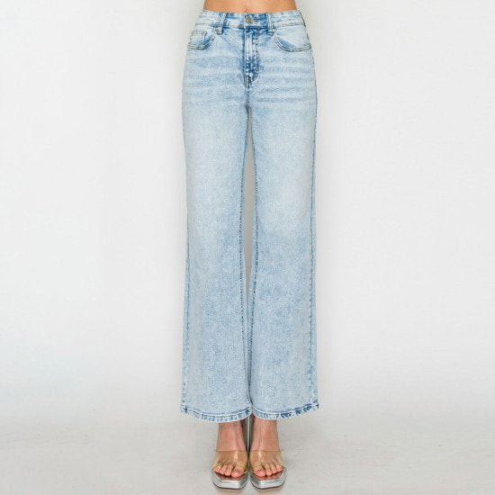 Wax Jean - Women’s Snow Wash Wide Leg - 90417