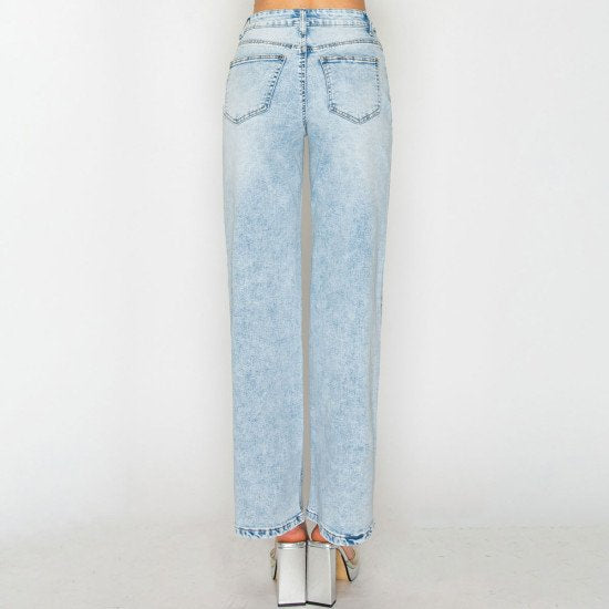 Wax Jean - Women’s Snow Wash Wide Leg - 90417