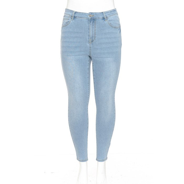 Wax Jean - Women’s Basic High Rise Skinny Denim Pants [Plus] - 90900XL