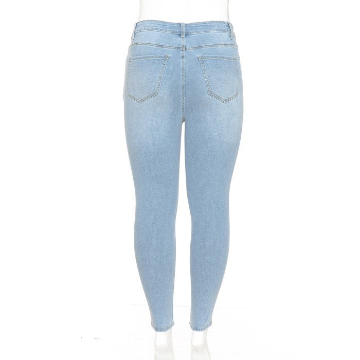 Wax Jean - Women’s Basic High Rise Skinny Denim Pants [Plus] - 90900XL