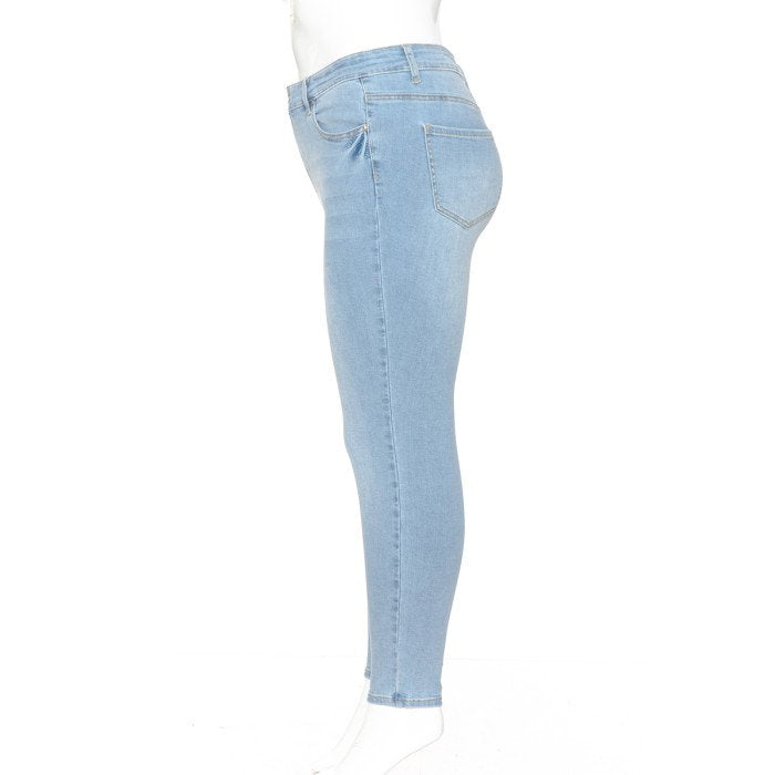 Wax Jean - Women’s Basic High Rise Skinny Denim Pants [Plus] - 90900XL