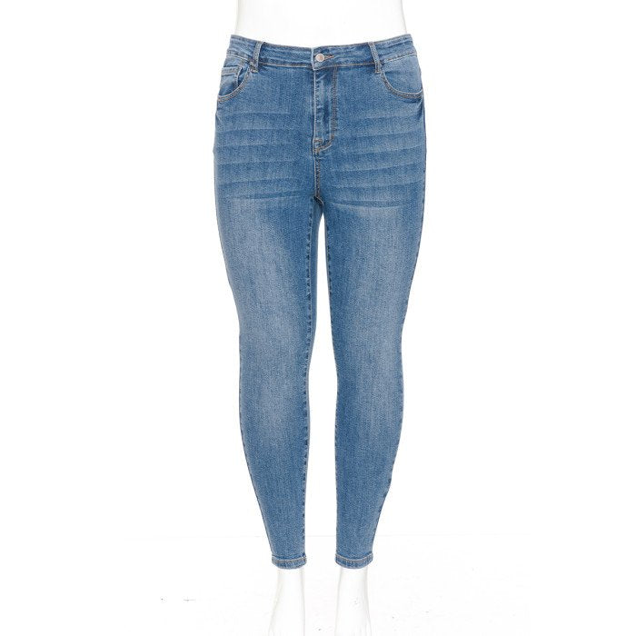 Wax Jean - Women’s Basic High Rise Skinny Denim Pants [Plus] - 90900XL
