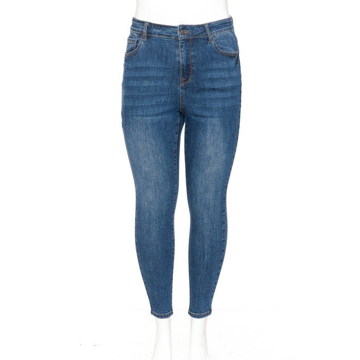 Wax Jean - Women’s Basic High Rise Skinny Denim Pants [Plus] - 90900XL