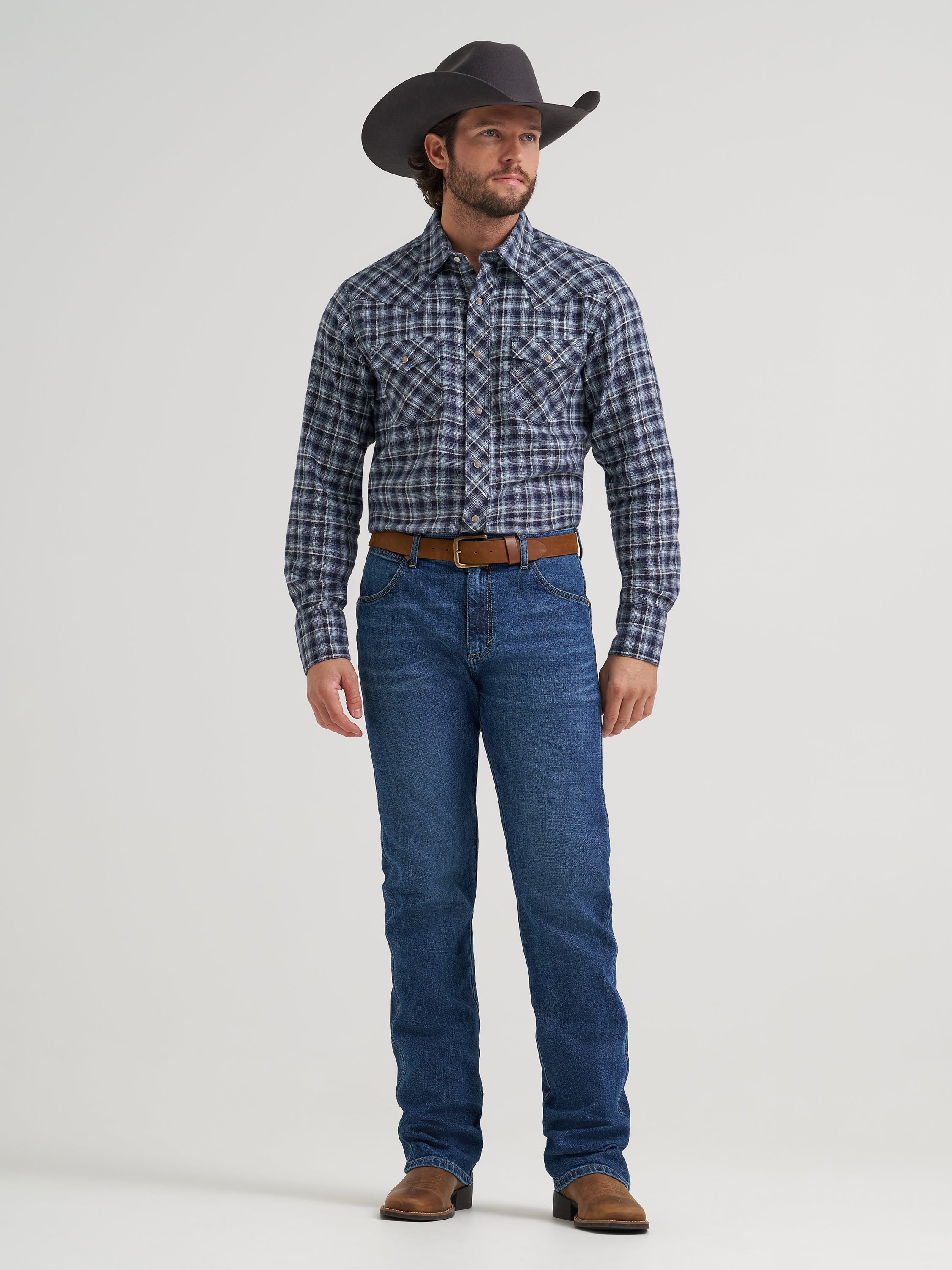 Wrangler Men’s Retro® Flannel Long Sleeve Shirt - Modern Fit - 112381933