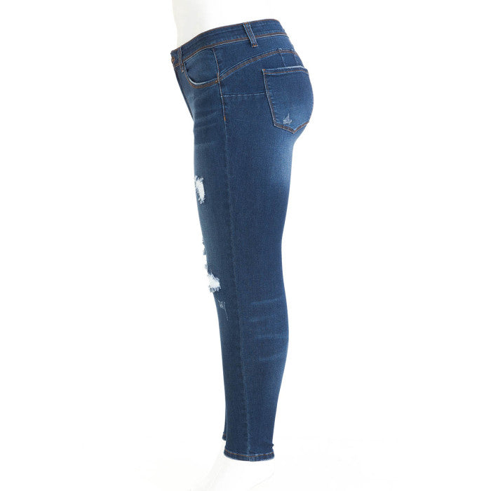 Wax Jean - Women's High Waist Ankle Jeans [Plus Size] - 90240XL