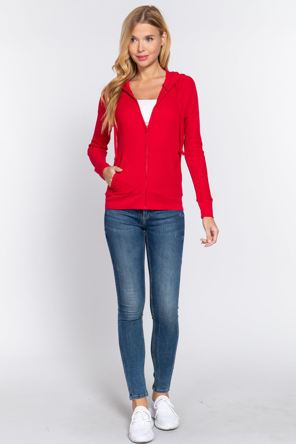 Active USA - Women's Thermal Hoodie Jacket - J11758