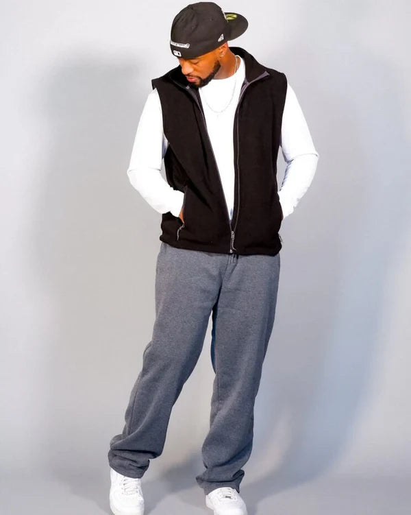 LEEHANTON - Men's Fleece Pants with Pockets - BT701