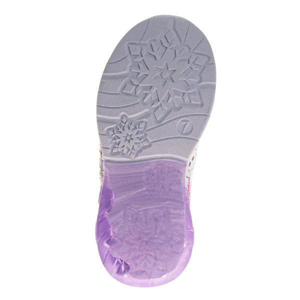 Frozen Sneakers for Girls Glitter Comfortable Adjustable Strap - CH102330