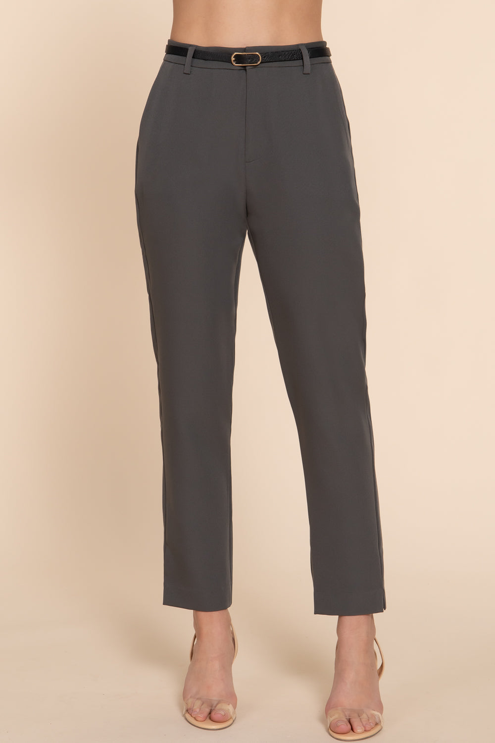 Active USA - Women's Classic Woven  Pants W/Belt - P10251