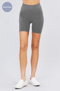 Active USA - Short sin costuras con pretina para mujer - P11711