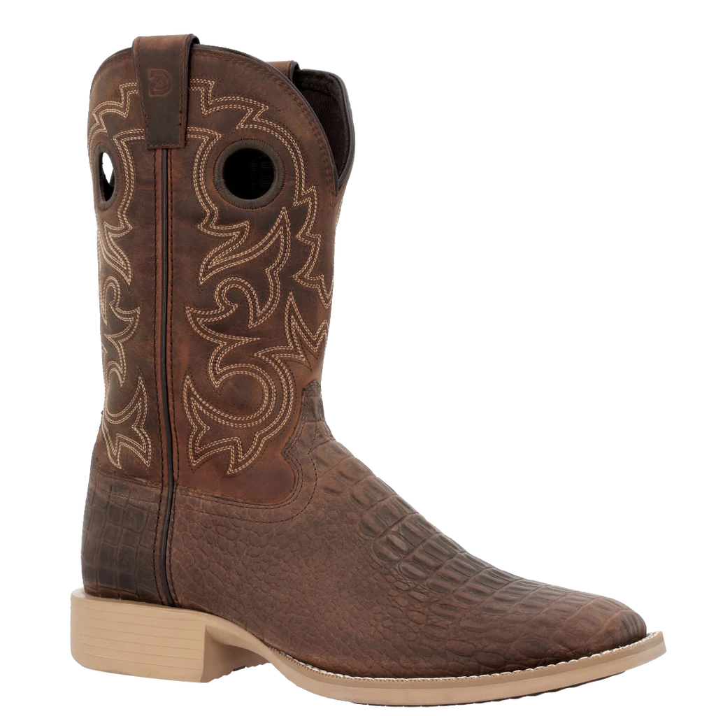 Durango  - Men's Shyloh Nicotine Croc Western Boot - DDB0530