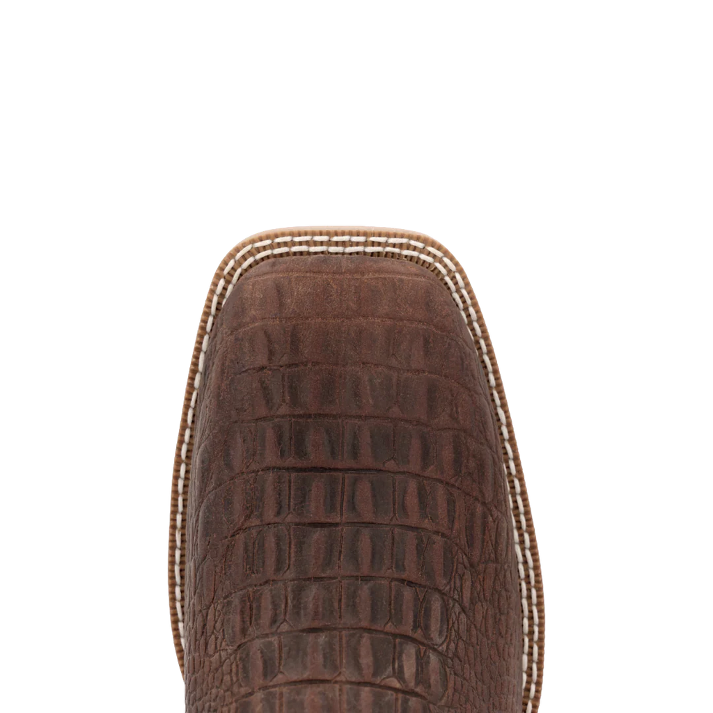 Durango  - Men's Shyloh Nicotine Croc Western Boot - DDB0530