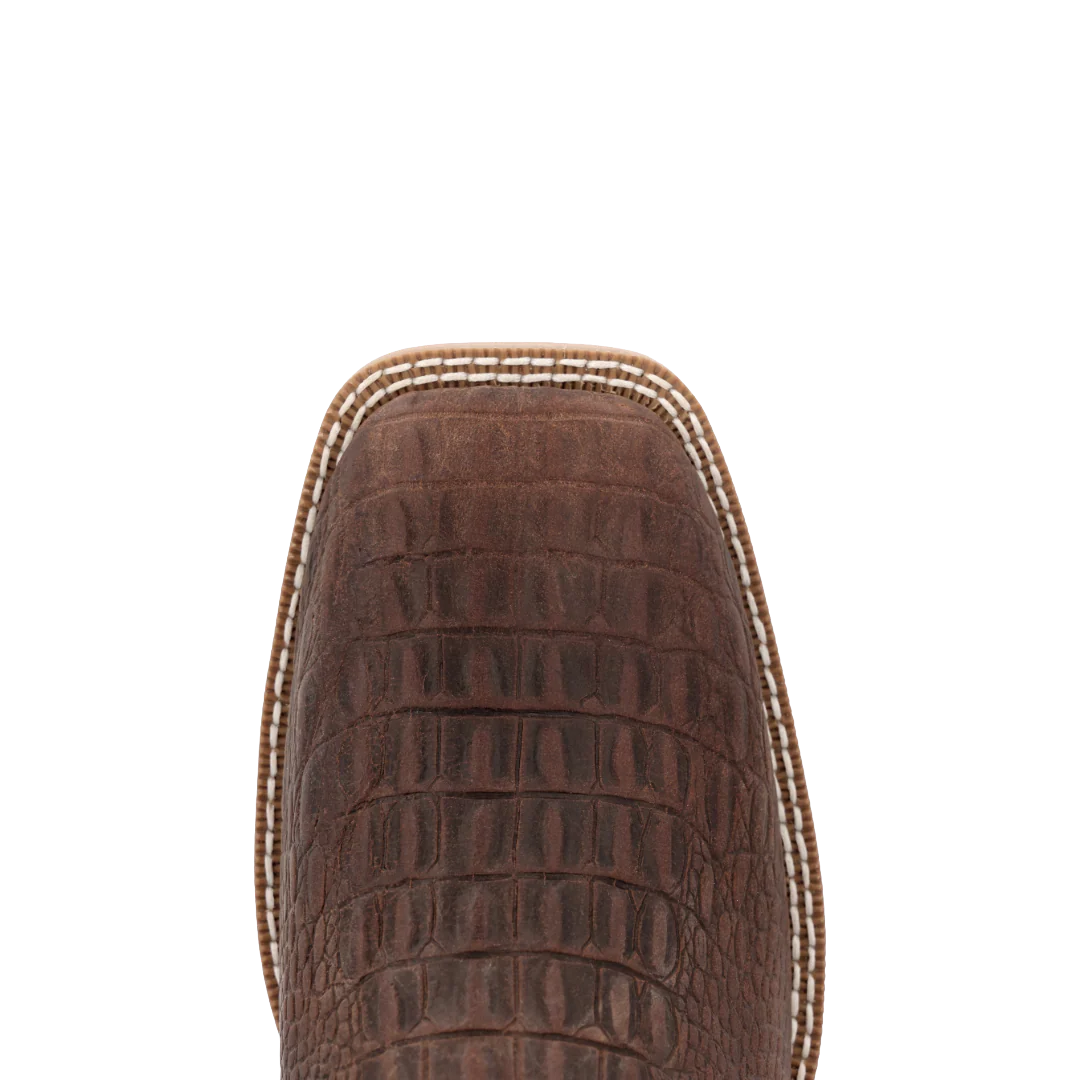 Durango  - Men's Shyloh Nicotine Croc Western Boot - DDB0530