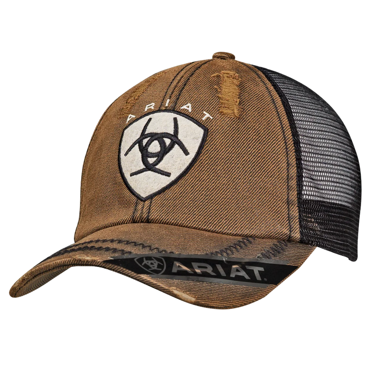 Ariat - Men's Oilskin Brown Logo Ball Cap - 15227133