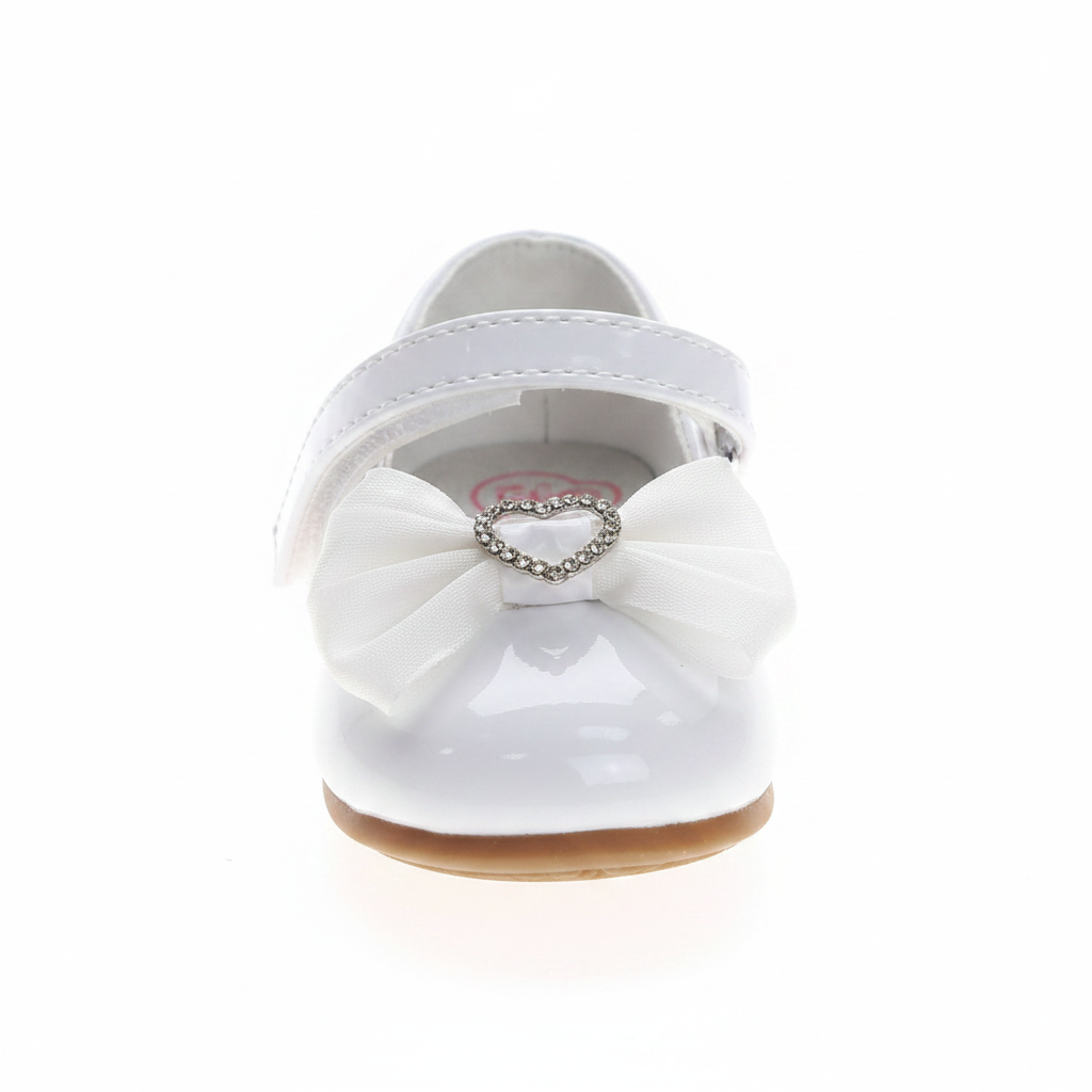 Josmo Girl's Infant Dress Shoes Patent Finish Glossy Formal Flats - 99205