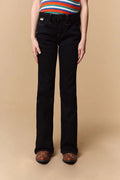 Sexy Couture - Jeans de pierna ancha con bordado ligero para niña - W244-PB-K