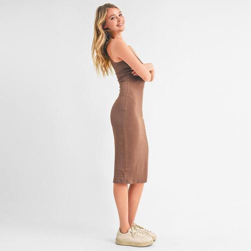 Ambiance - Vestido medio de cuello redondo para mujer - 73358