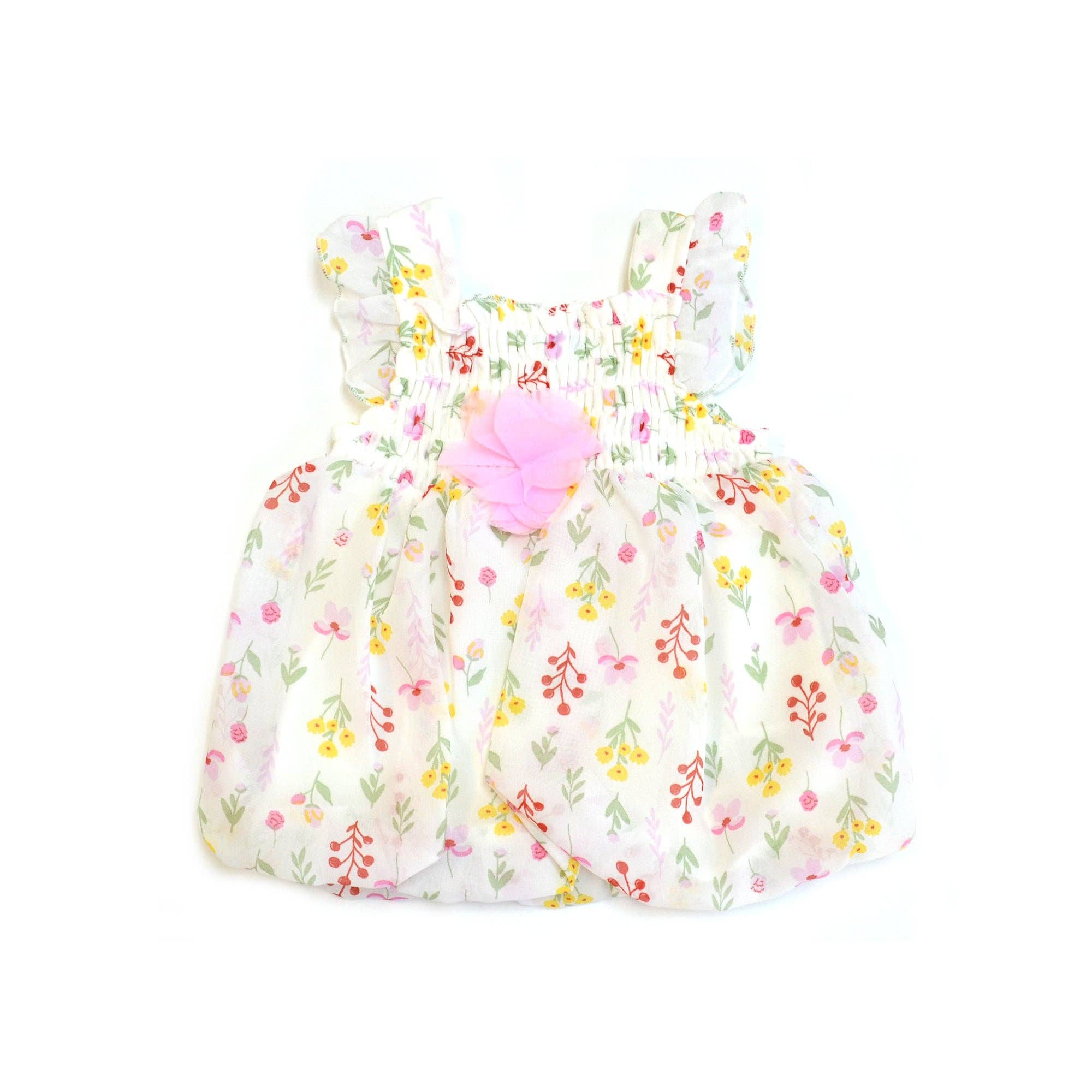 Flower Chiffon Baby Outfit Top & Leggings 2 Piece Set - B047G205
